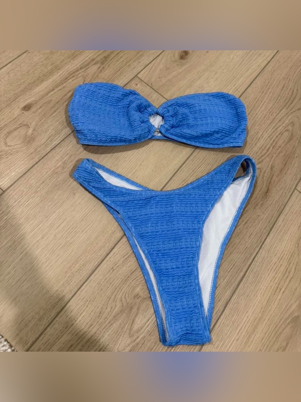 Blue Bandeau Bikini